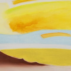 'Overlook' - abstract landscape - color block - impressionism - stripes