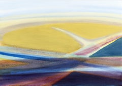 'Overview' - abstract landscape - color block - impressionism - stripes