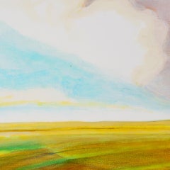 'Path' - abstract landscape - color block - impressionism - stripes