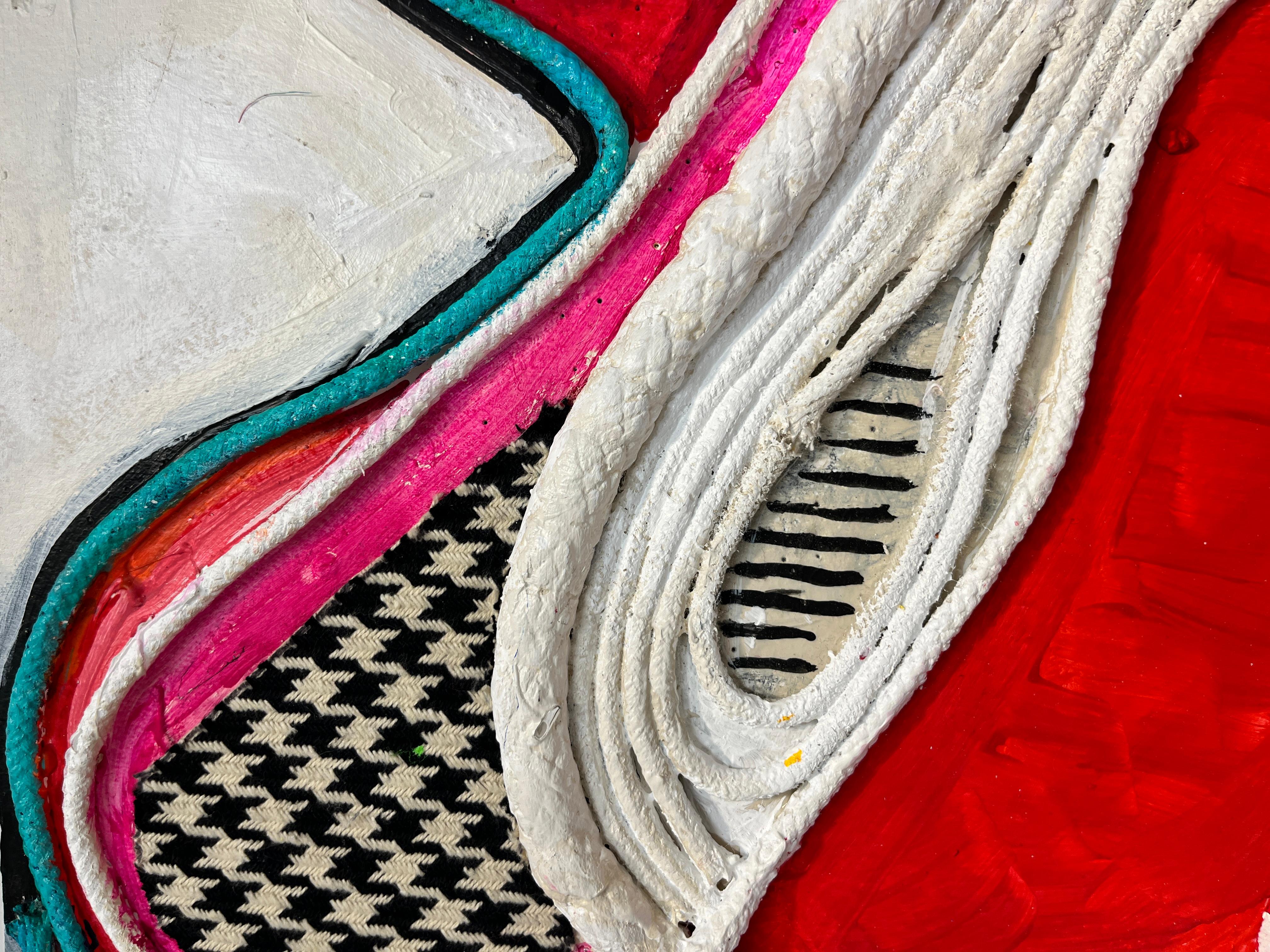 Susan Mastrangelo
And We Danced , 2025
upholstery cord, acrylic paint, monoprint on board
26 x 22 in.
(mas002)