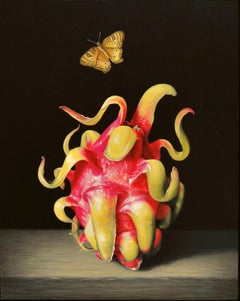"Dragon Fruit" (2023) by Susan McDonnell, Oil painting, Still Life