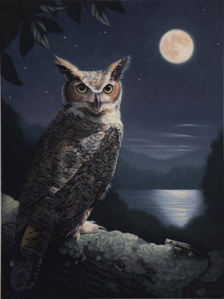 Susan McDonnell "Night Owls," Oil painting For Sale at 1stDibs