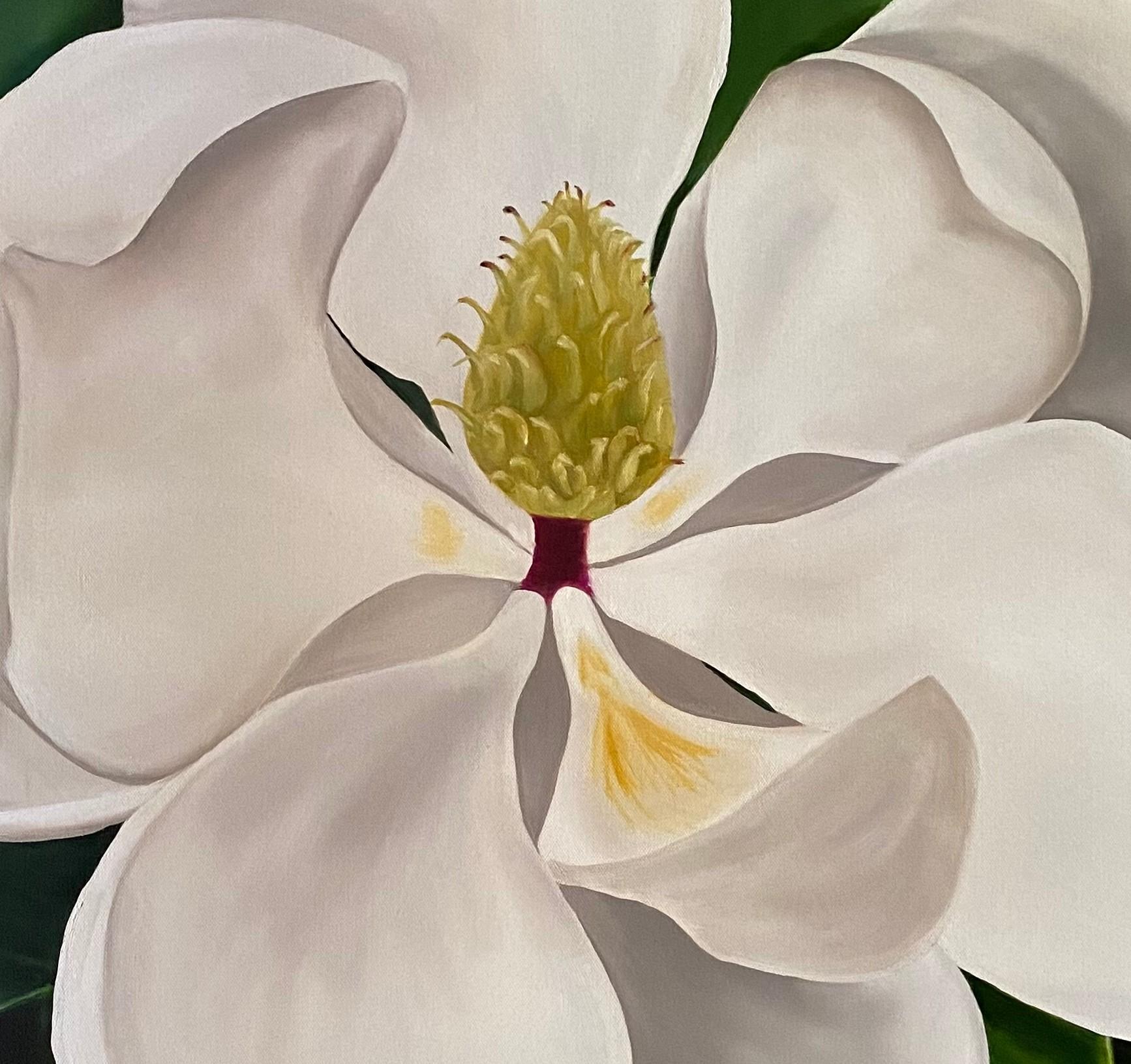 Susan est originaire de Houston. Elle est passionnée par la peinture à l'huile et se spécialise dans les fleurs à grande échelle. C'est en photographiant des fleurs lors de ses promenades quotidiennes qu'elle a eu l'idée de commencer à peindre des