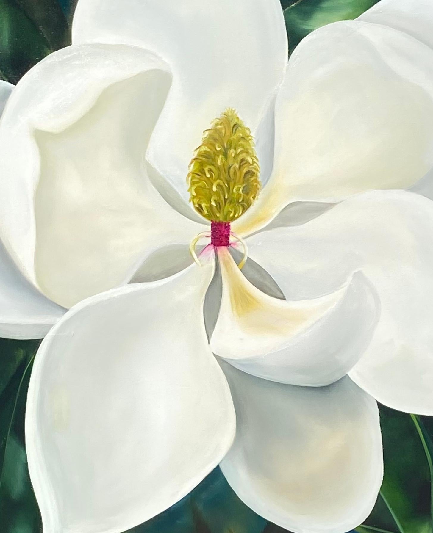 Magnolia iluminada por la luna  Realismo 36