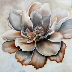 Shades of Espresso Rose Realism 36" x 36" Oil Canvas Gallery Wrapped REDUCED