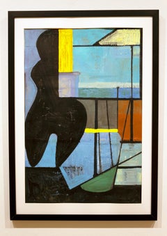 « Silhouette », de Susan Morrison-Dyke, peinture à l'huile sur papier encadrée, 2021