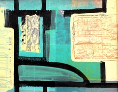Susan Morrison-Dyke, Perimeter Grid, Oil on Paper, 2022
