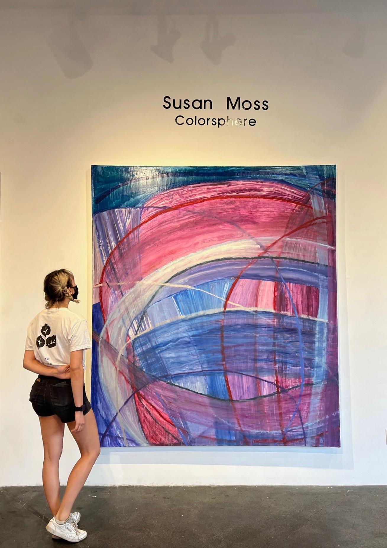Quadratische Kugel 2 – Painting von Susan Moss