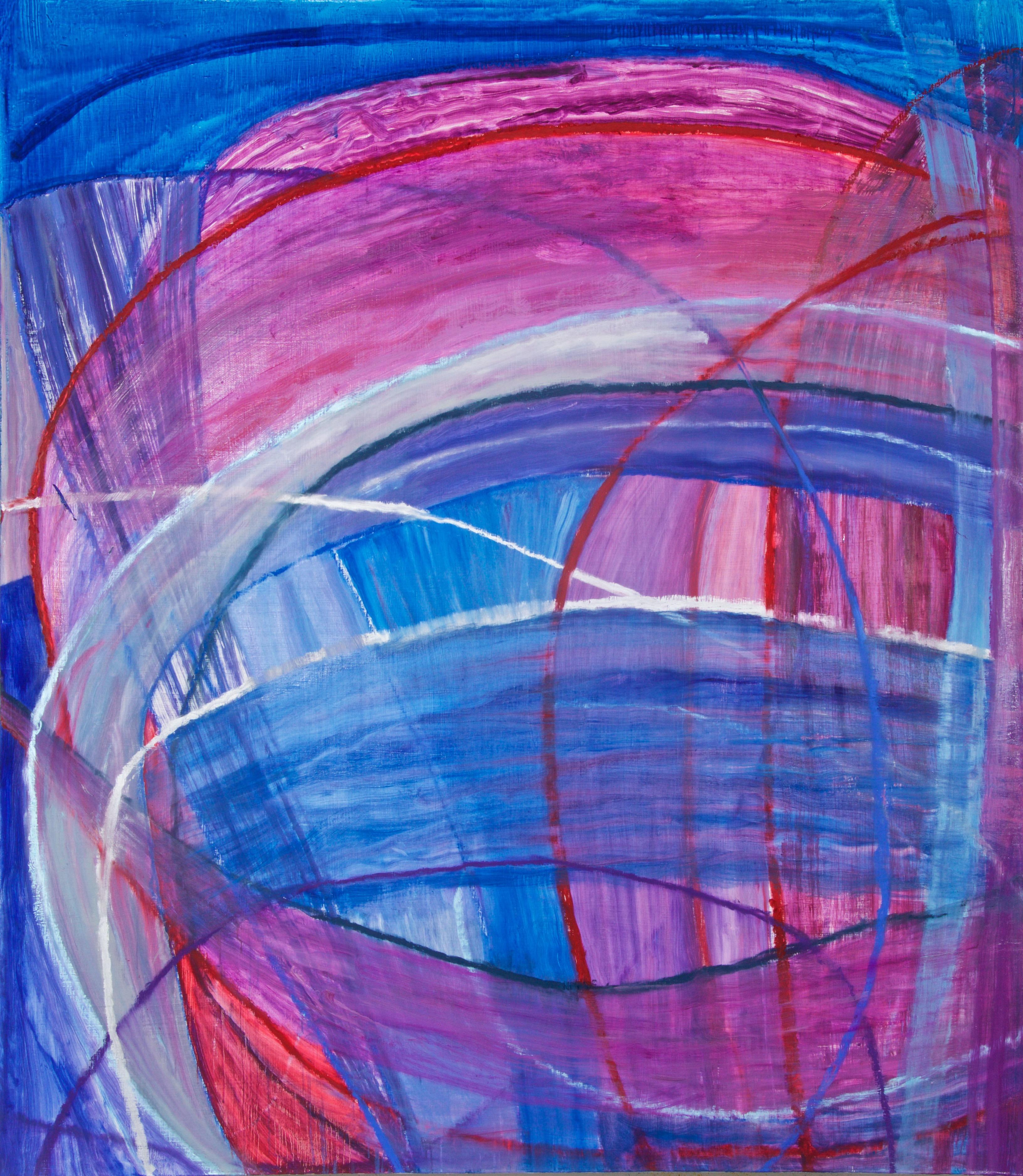 Abstract Painting Susan Moss - Sphère de couleur 2