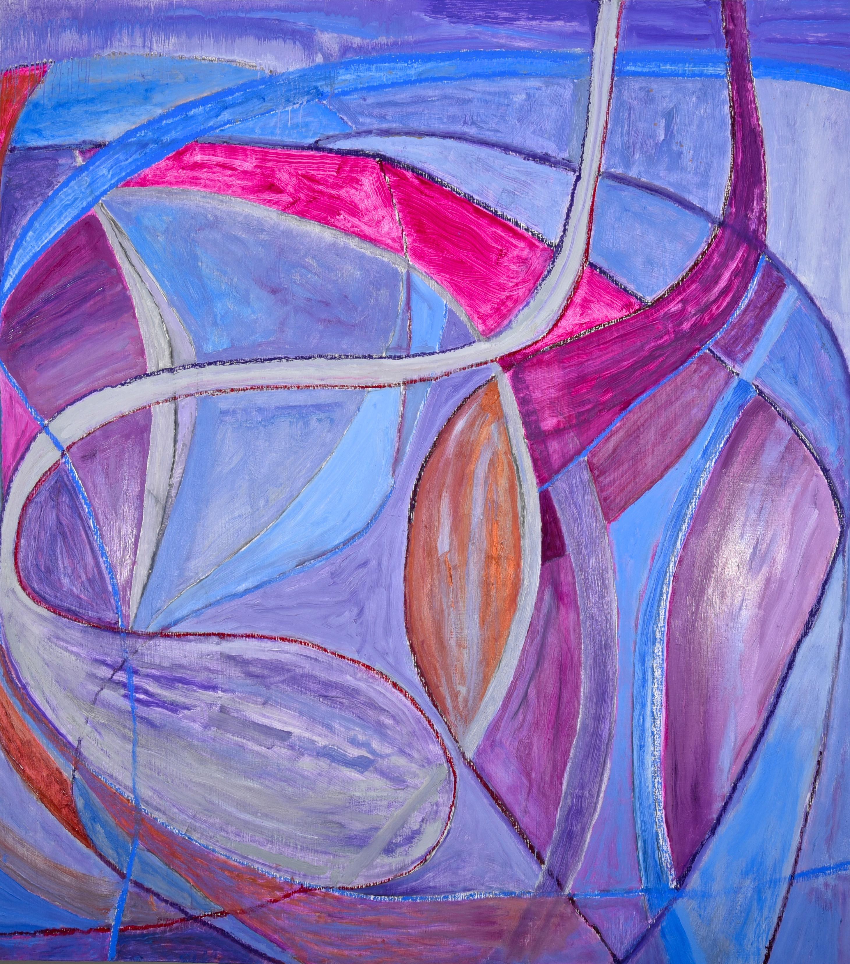 Abstract Painting Susan Moss - Sphère de couleur 6