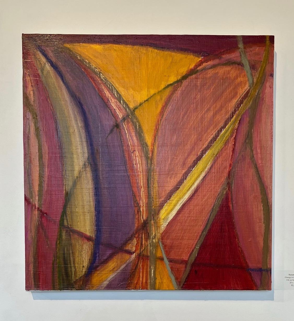 Susan Moss Abstract Painting - Homage to Color: Mauve