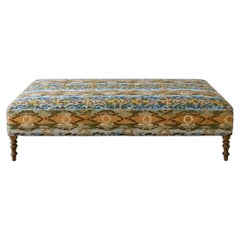 Susan Osbourne Bespoke Large Ottoman in Pierre Frey 'Macao' Jacquards Velvet
