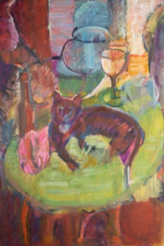 Susan Paine - 20th Century Oil, Black Cat