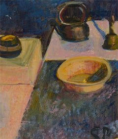 Susan Paine - Contemporary Oil, Kettle In The Kitchen