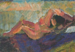 Susan Paine - Contemporary Oil, Reclining Female Nude