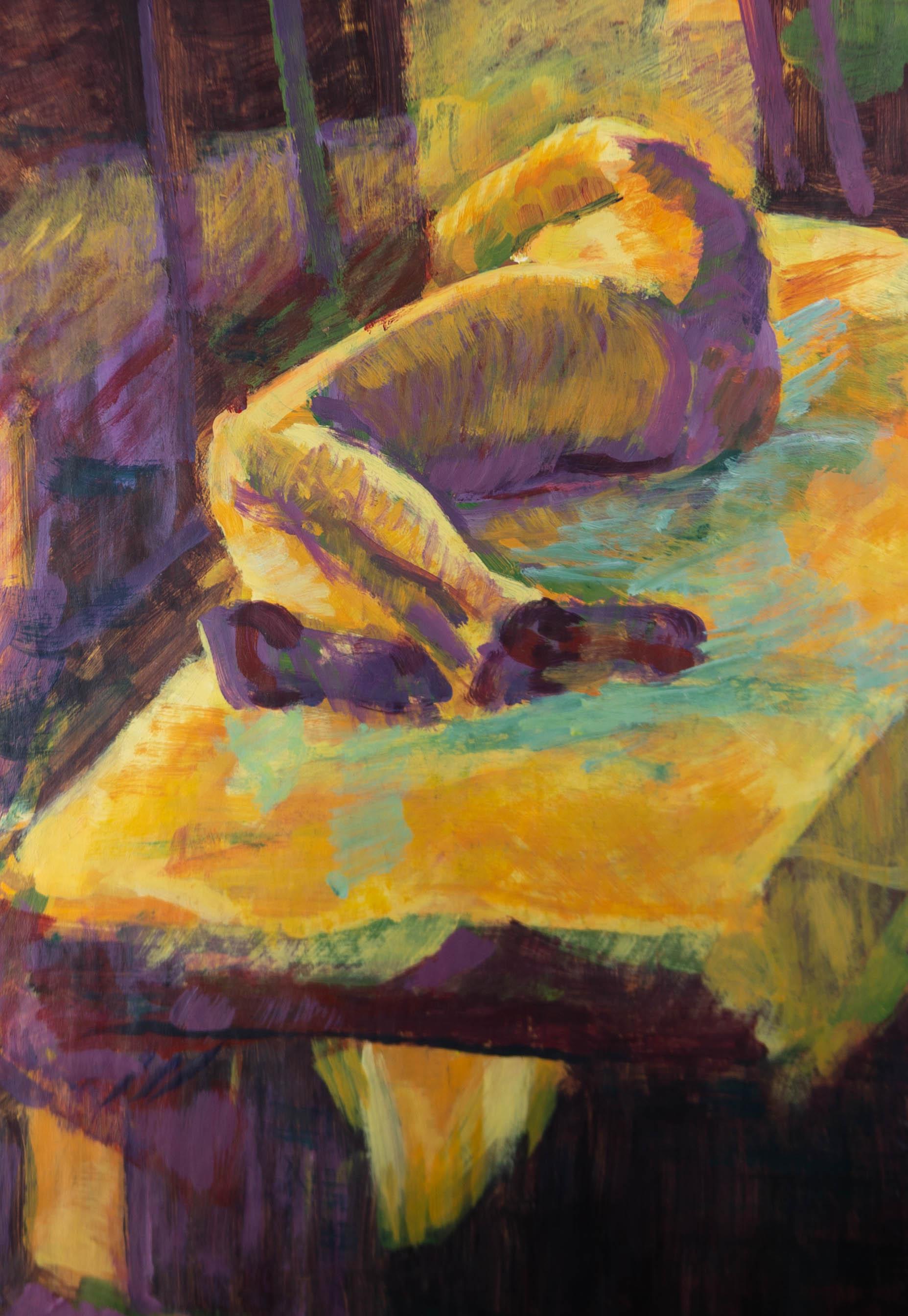 Susan Paine - Contemporary Oil, Reclining Nude For Sale 1