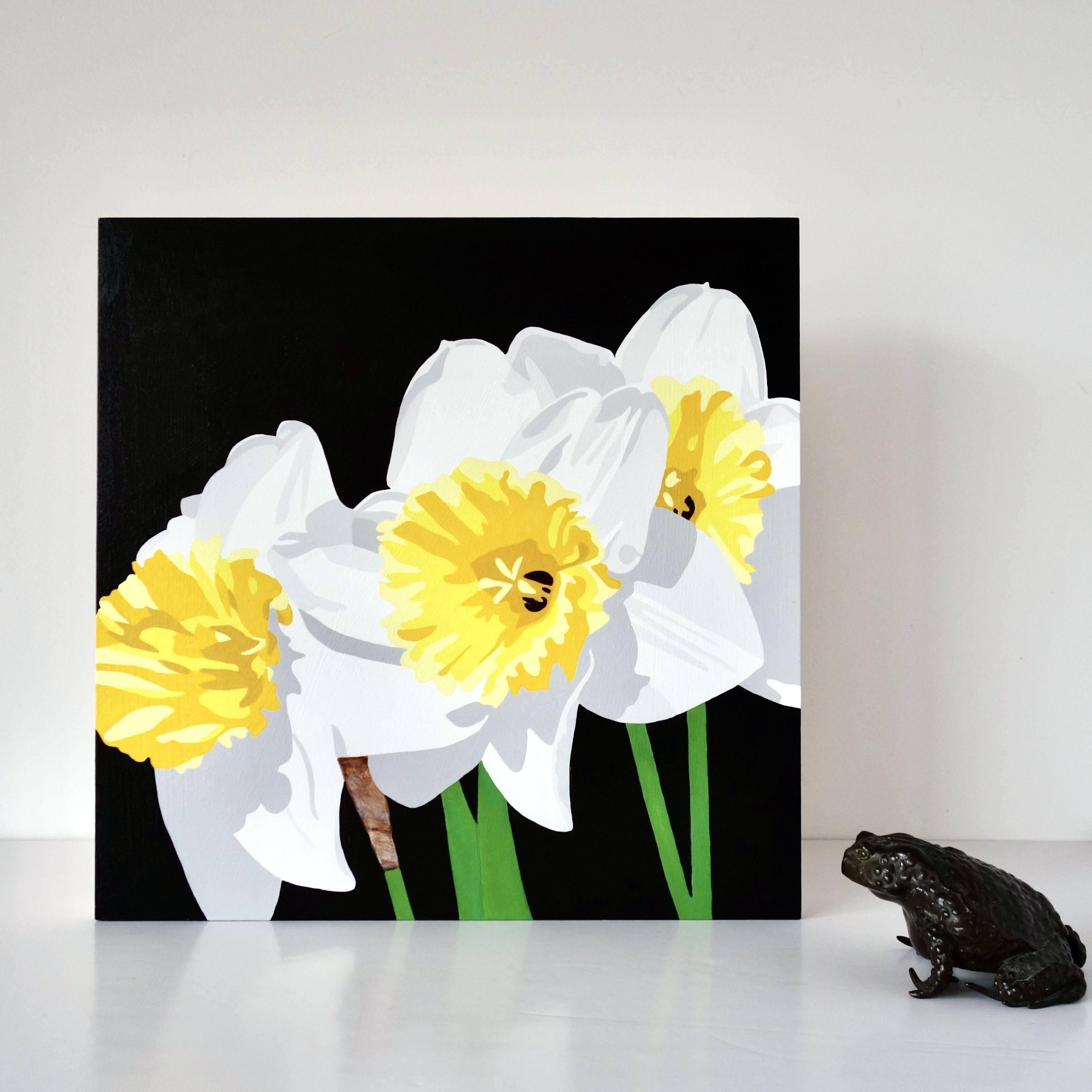 Amarillo soy yo, Pintura, Acrílico sobre panel de madera - Painting Minimalista de Susan Porter