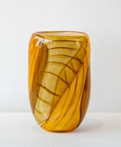 Serie Éter Agrupación de Oro - vasijas contemporáneas de vidrio soplado