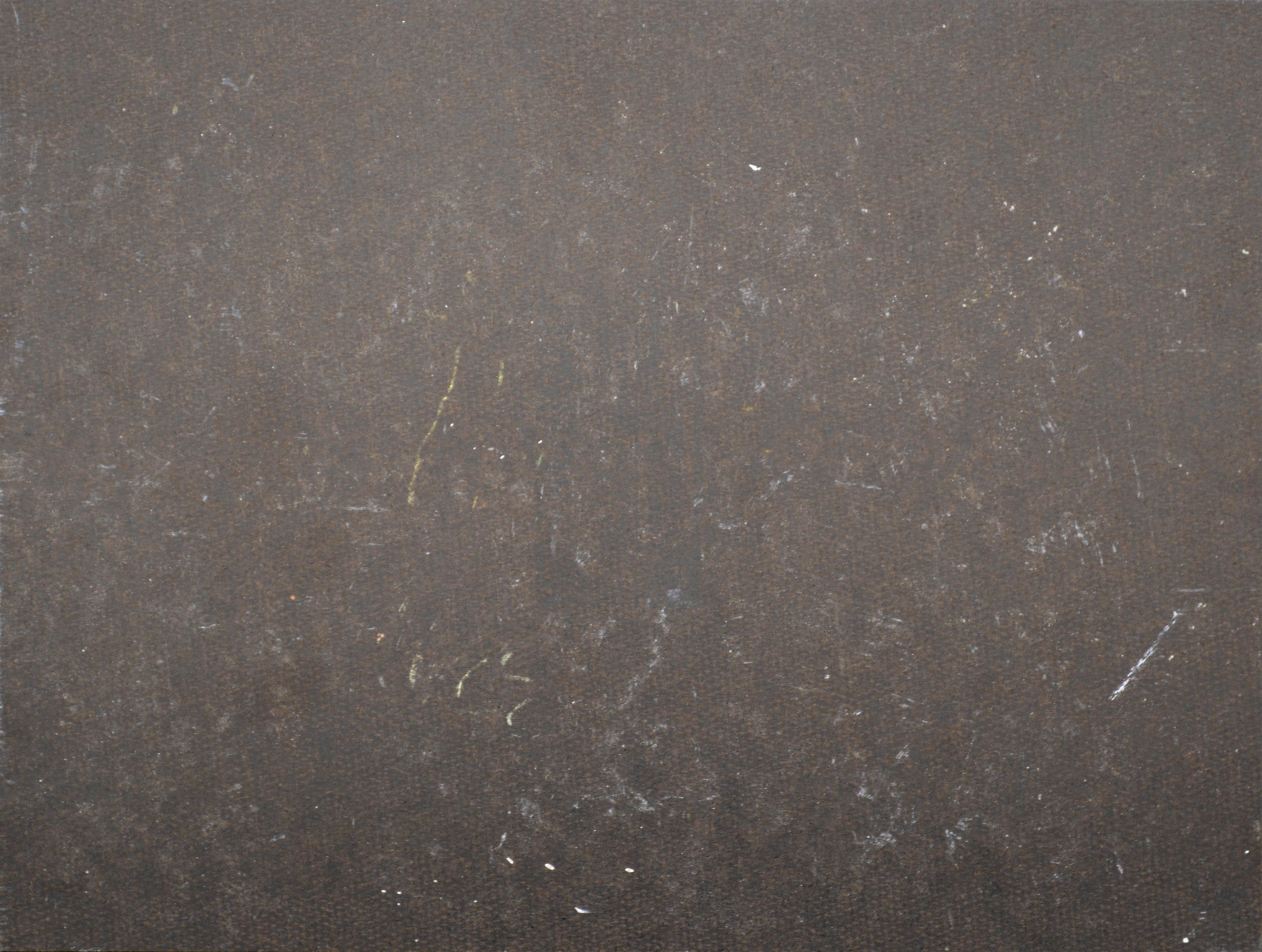 Stagno delle ninfee ai margini della foresta - Paesaggio a olio su masonite in vendita 1