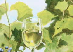 "Wine Vine" Still Life in Oil on Masonite
