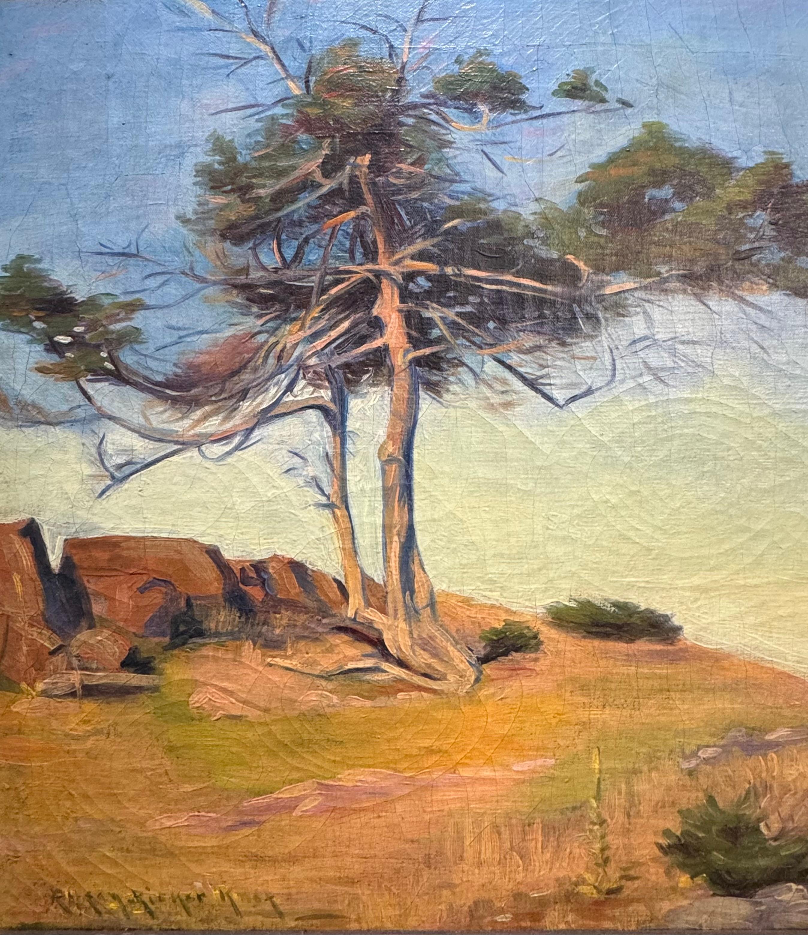 Female American Impressionist New Mexico Southwest Santa Fe Painting COLORFUL For Sale 1