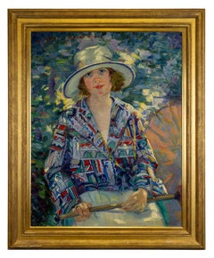 Dame au chapeau de soleil