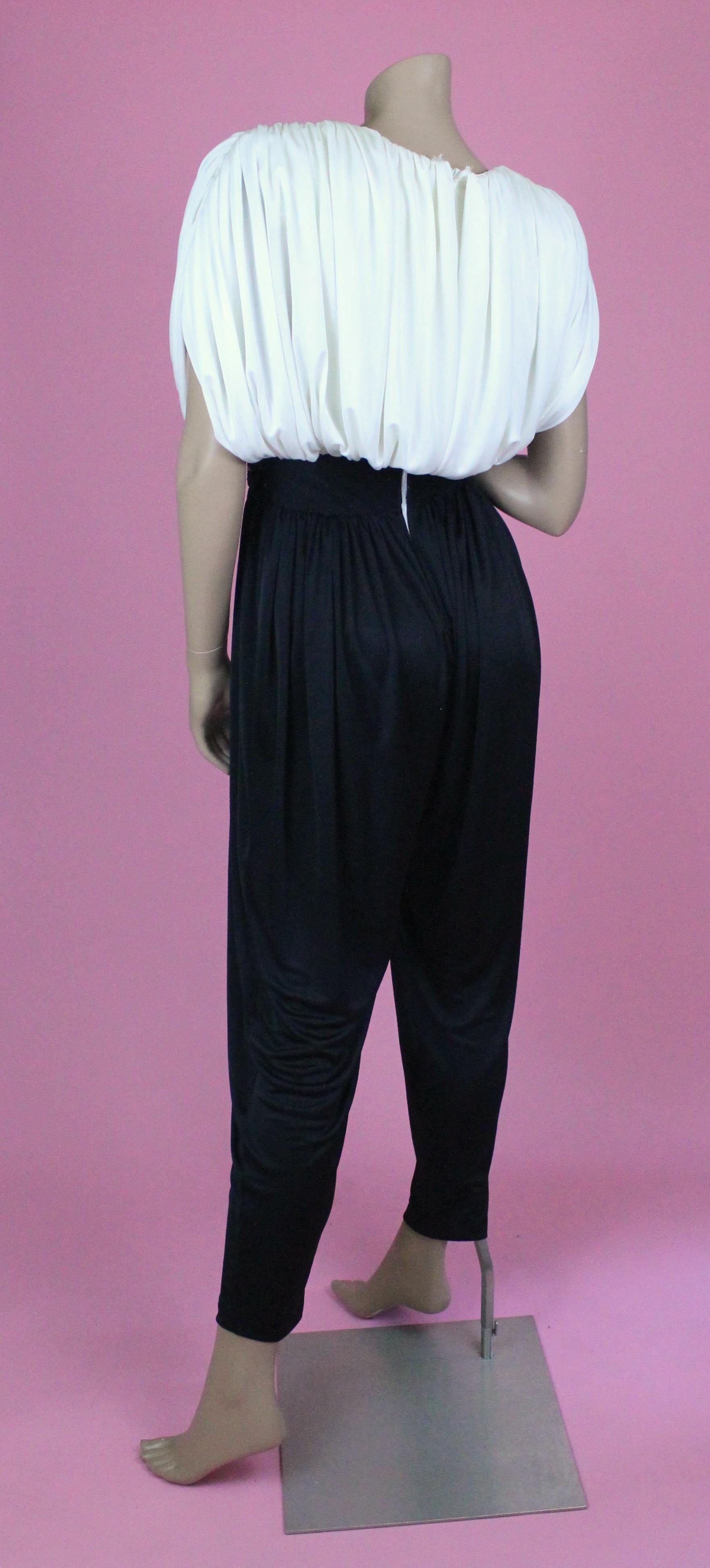 80s jumpsuit with shoulder pads