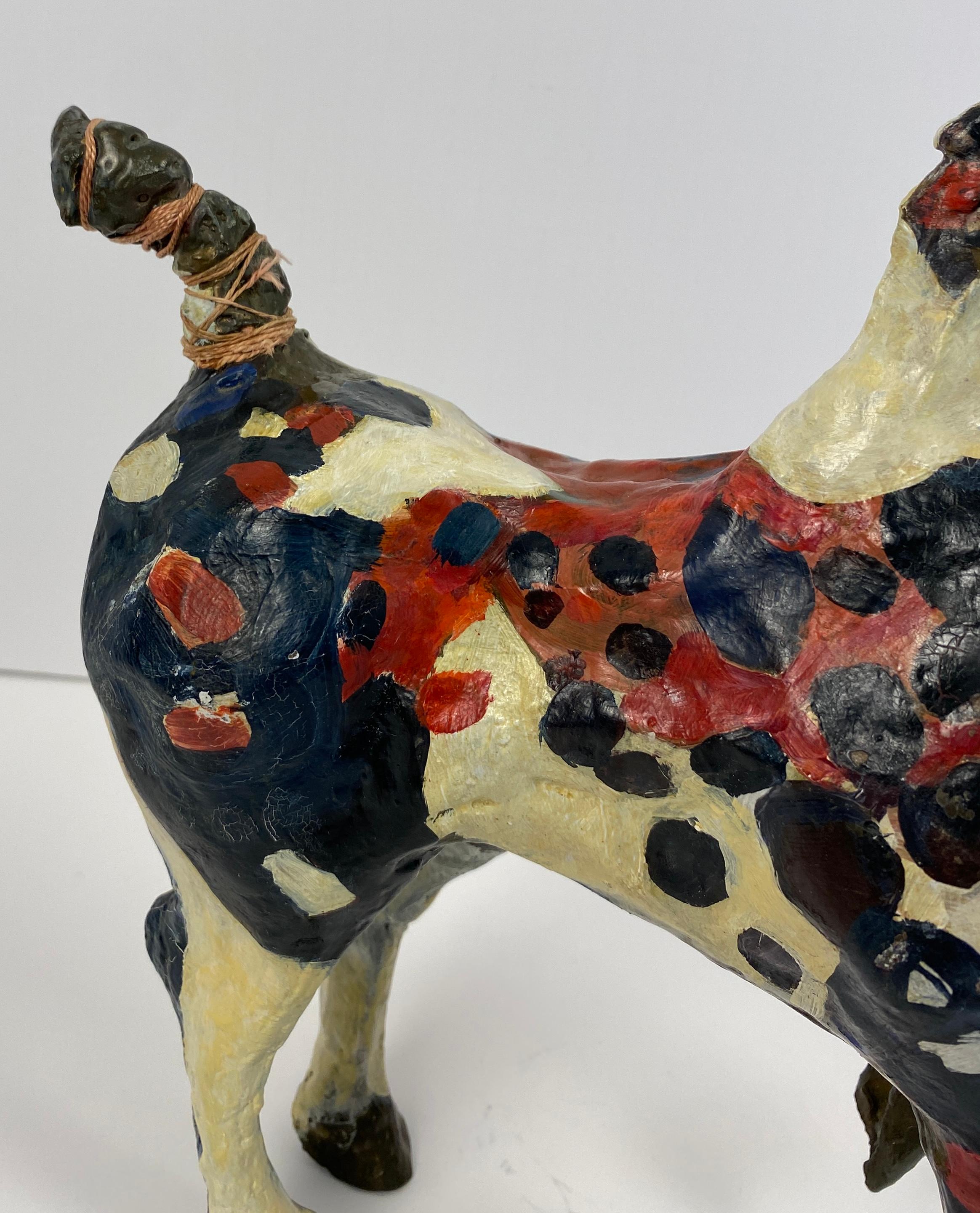 XX secolo Susan Rowland Scultura moderna di cavallo in bronzo dipinto su base di marmo in vendita