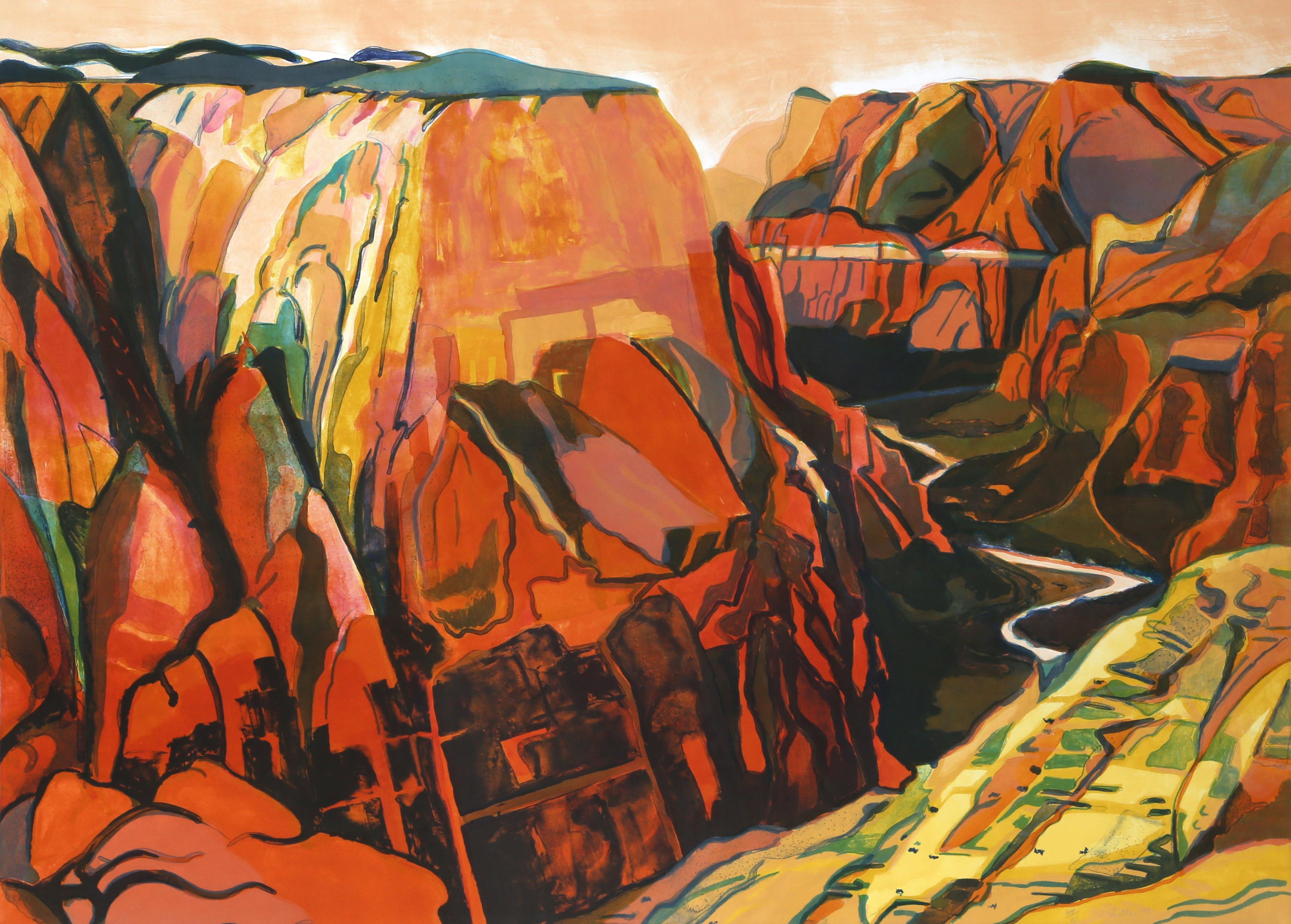 Grand Canyon, Impressionist Lithograph by Susan Shatter