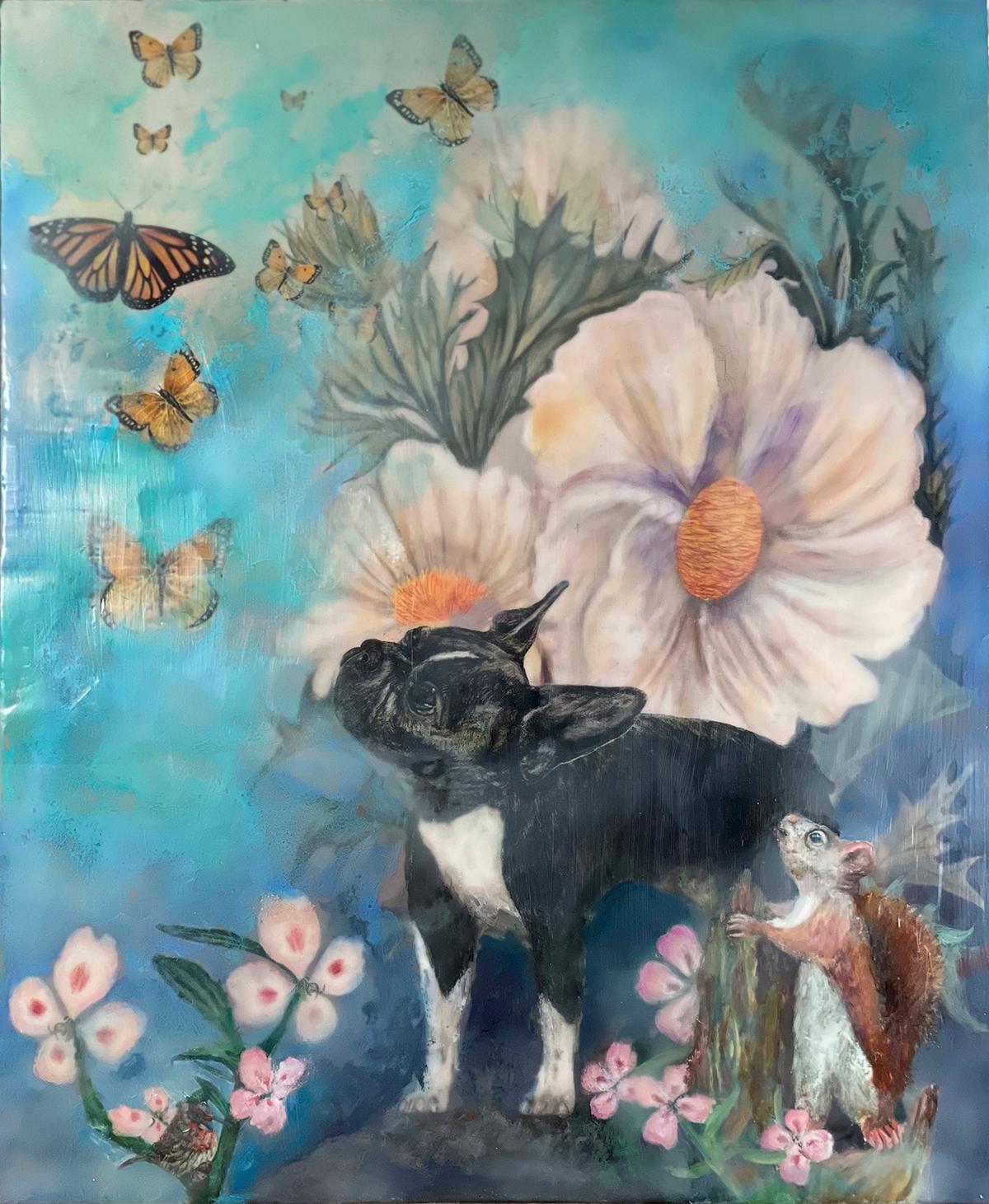 Susan Silvester Animal Painting - Up and Away