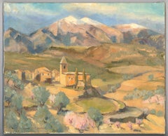 Susan Swann-Mason - Zeitgenössisches Öl, Berge auf dem Kontinent