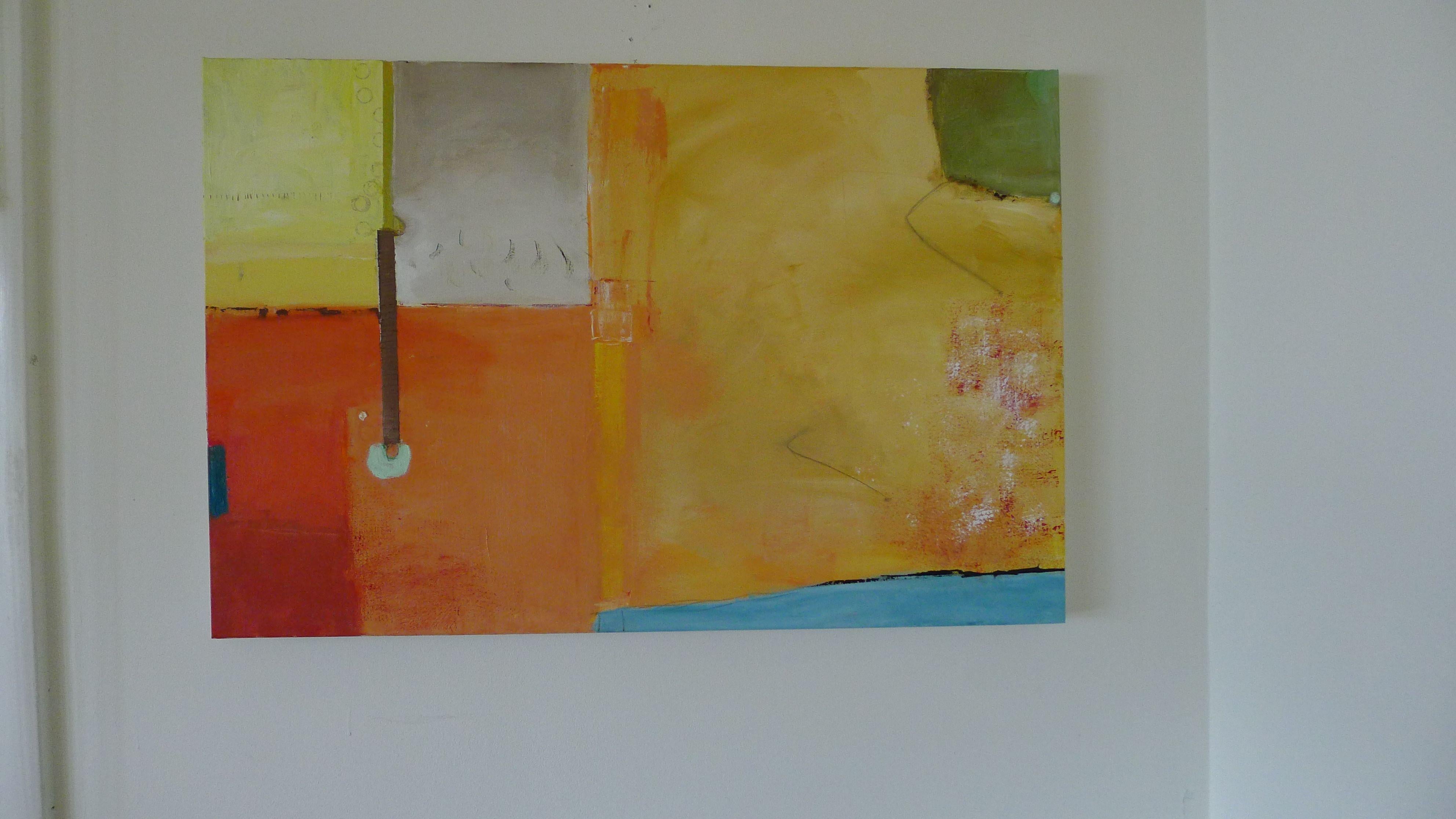 Agosto, Pintura, Acrílico sobre lienzo - Painting Abstracto de Susan Ulrich