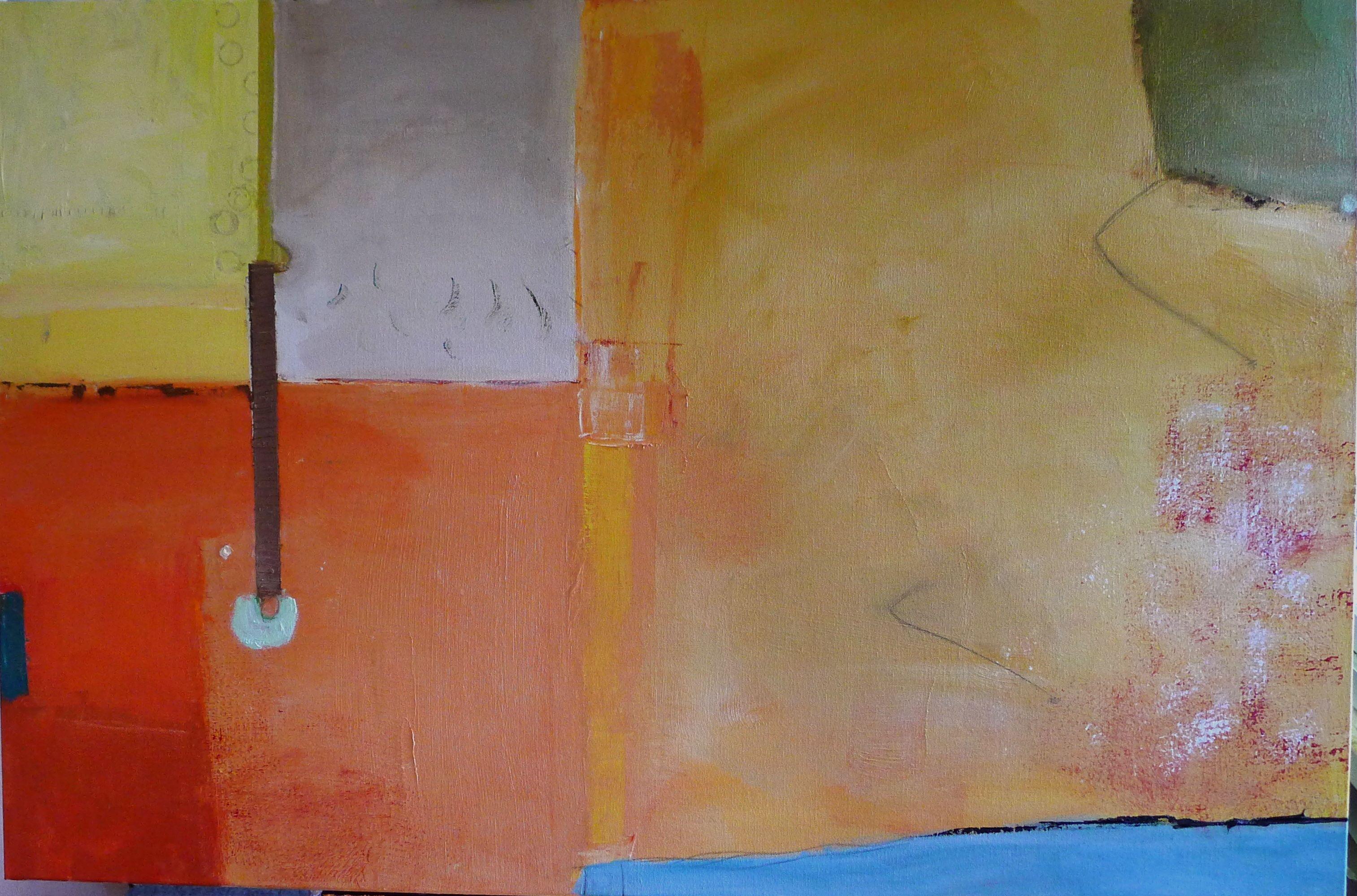 Abstract Painting de Susan Ulrich - Agosto, Pintura, Acrílico sobre lienzo