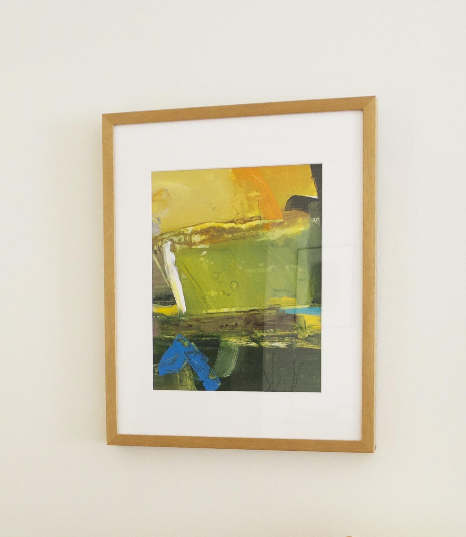 Campo verde, Pintura, Acrílico sobre papel - Painting Abstracto de Susan Ulrich