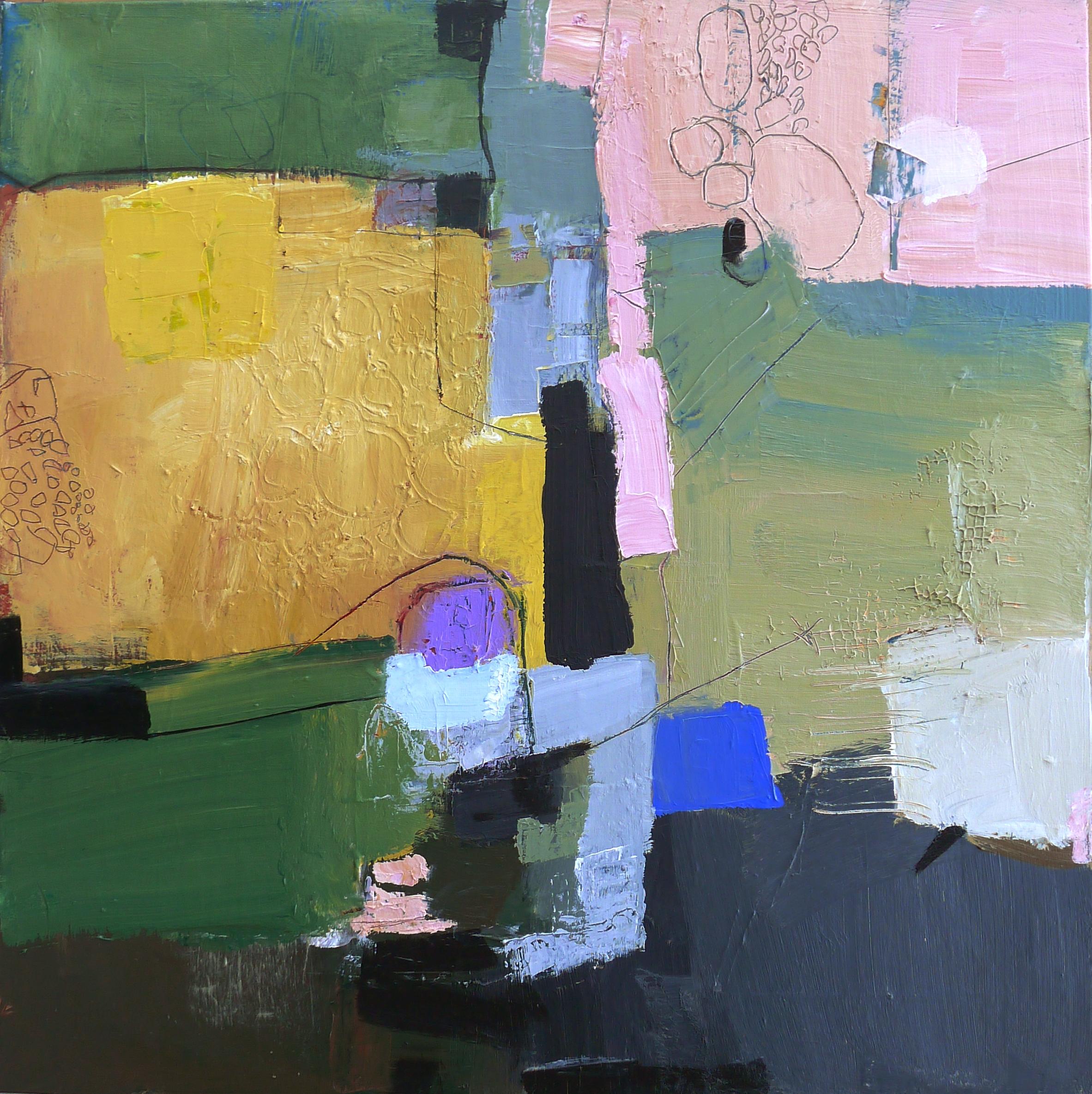 Abstract Painting de Susan Ulrich - Temporada de crecimiento, Pintura, Acrílico sobre lienzo