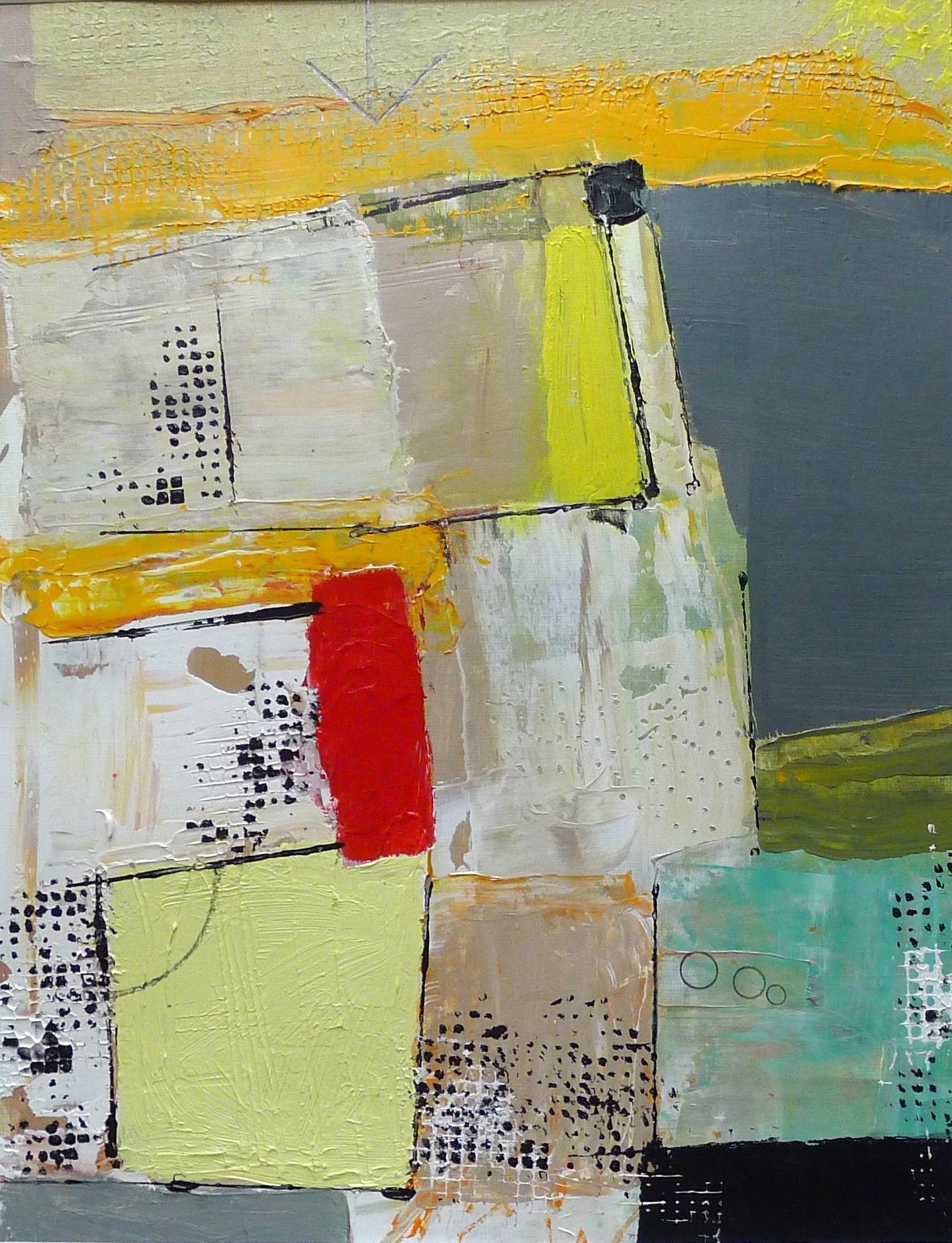 Susan Ulrich Abstract Painting - Navigation, Painting, Acrylic on Paper