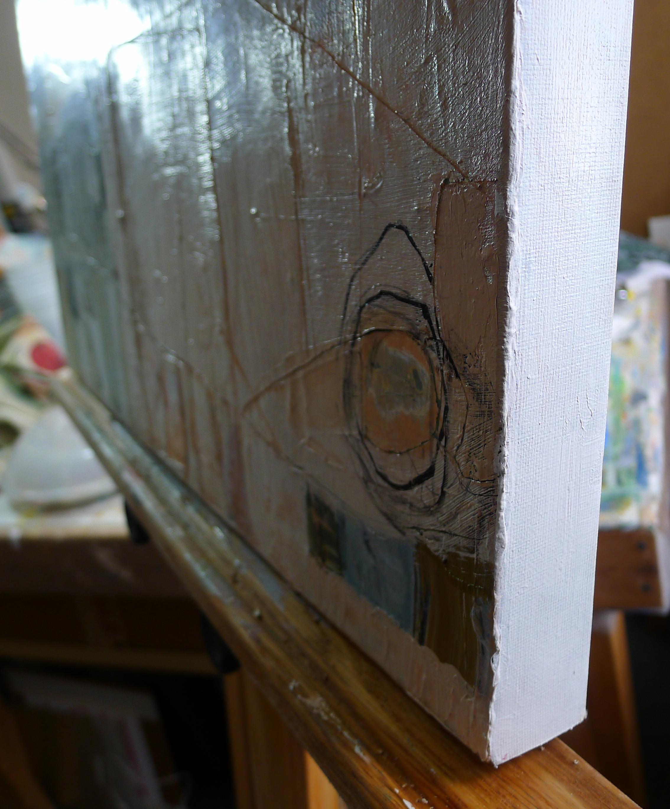 Istinto di nidificazione, Pittura, Acrilico su tela - Painting di Susan Ulrich