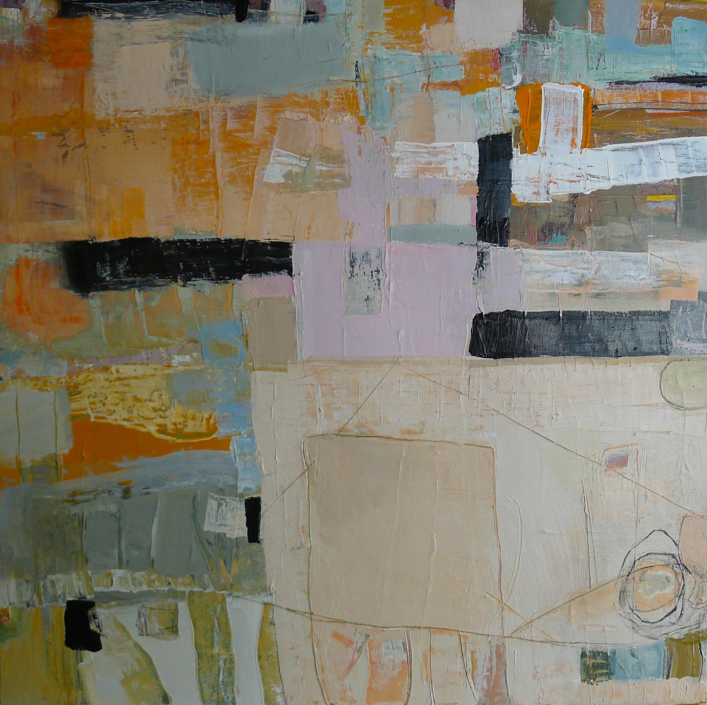 Abstract Painting di Susan Ulrich - Istinto di nidificazione, Pittura, Acrilico su tela
