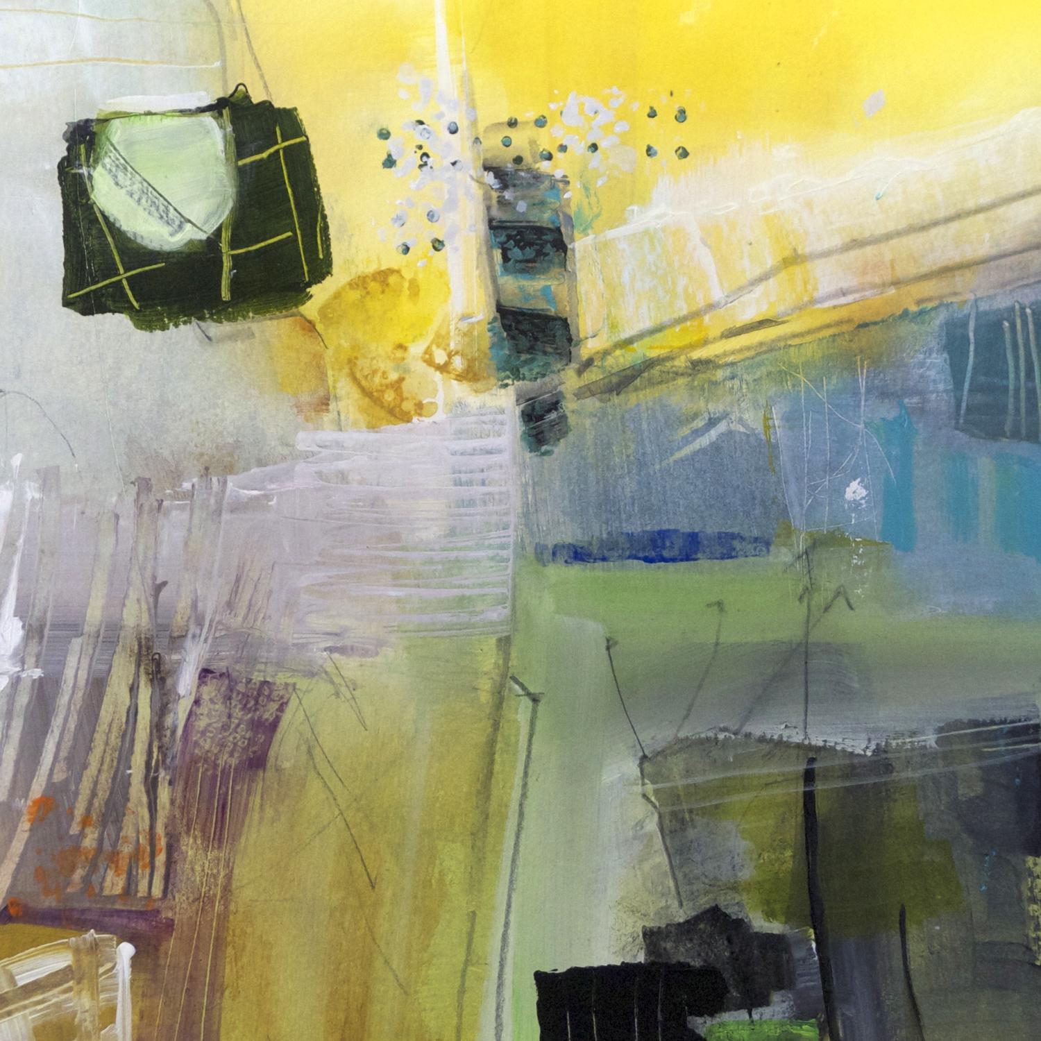 Abstract Painting de Susan Ulrich - Fuera del bosque, Pintura, Acrílico sobre papel