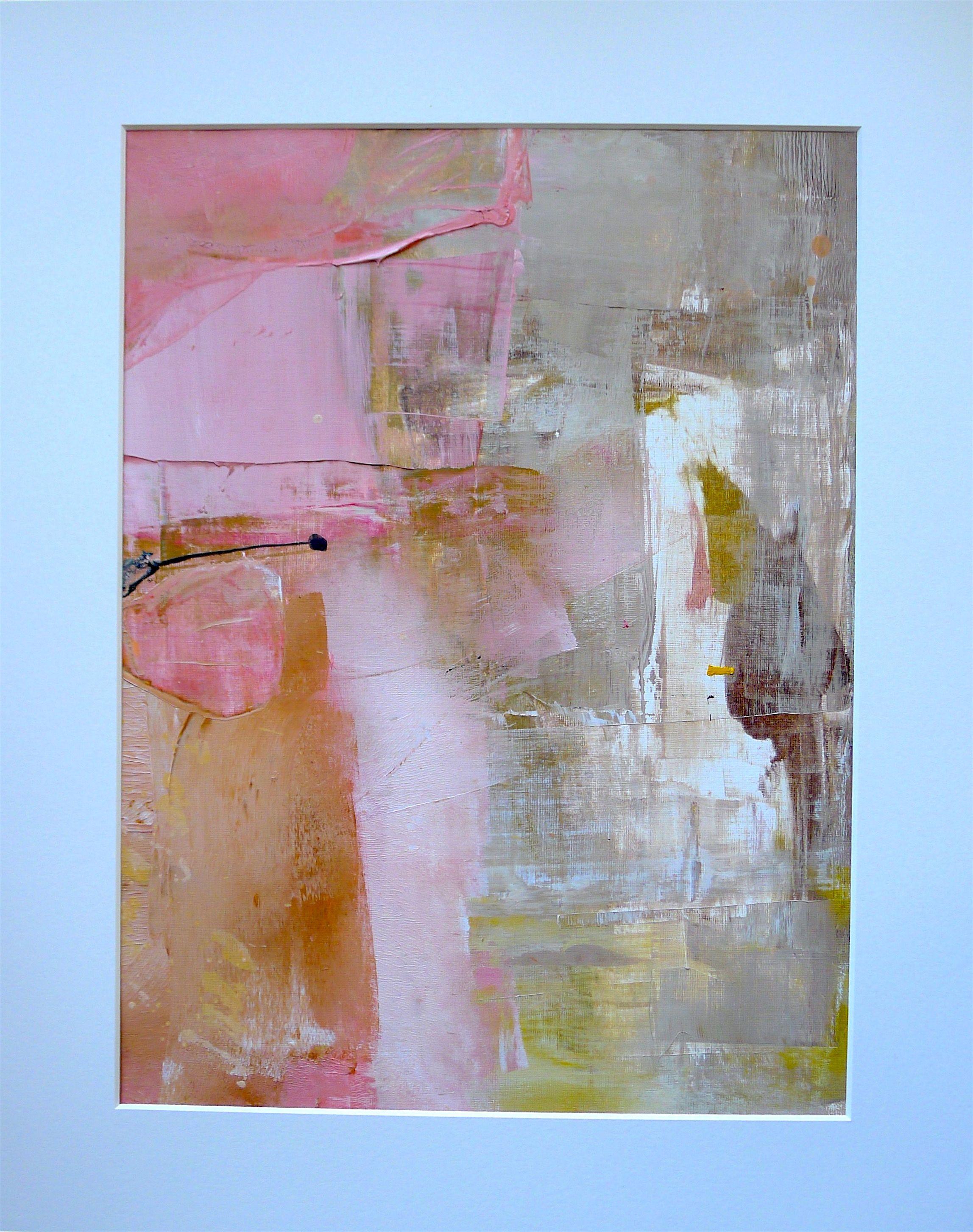 Luna rosa, Pintura, Acrílico sobre papel - Painting de Susan Ulrich