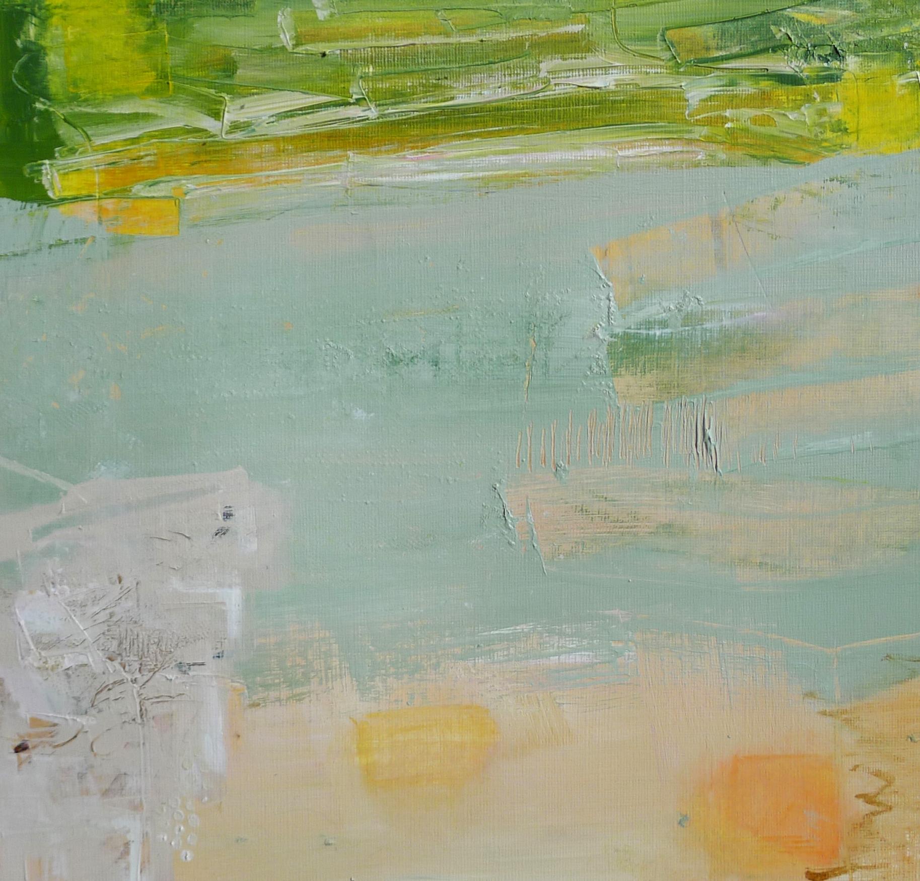 Abstract Painting de Susan Ulrich - Reflejo, Pintura, Acrílico sobre papel