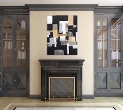 Fils de fer n° 2 - œuvre d'art moderne en techniques mixtes