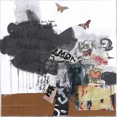 Subway Sonnet #134  All You Need - Mixed Media Street Art on Canvas