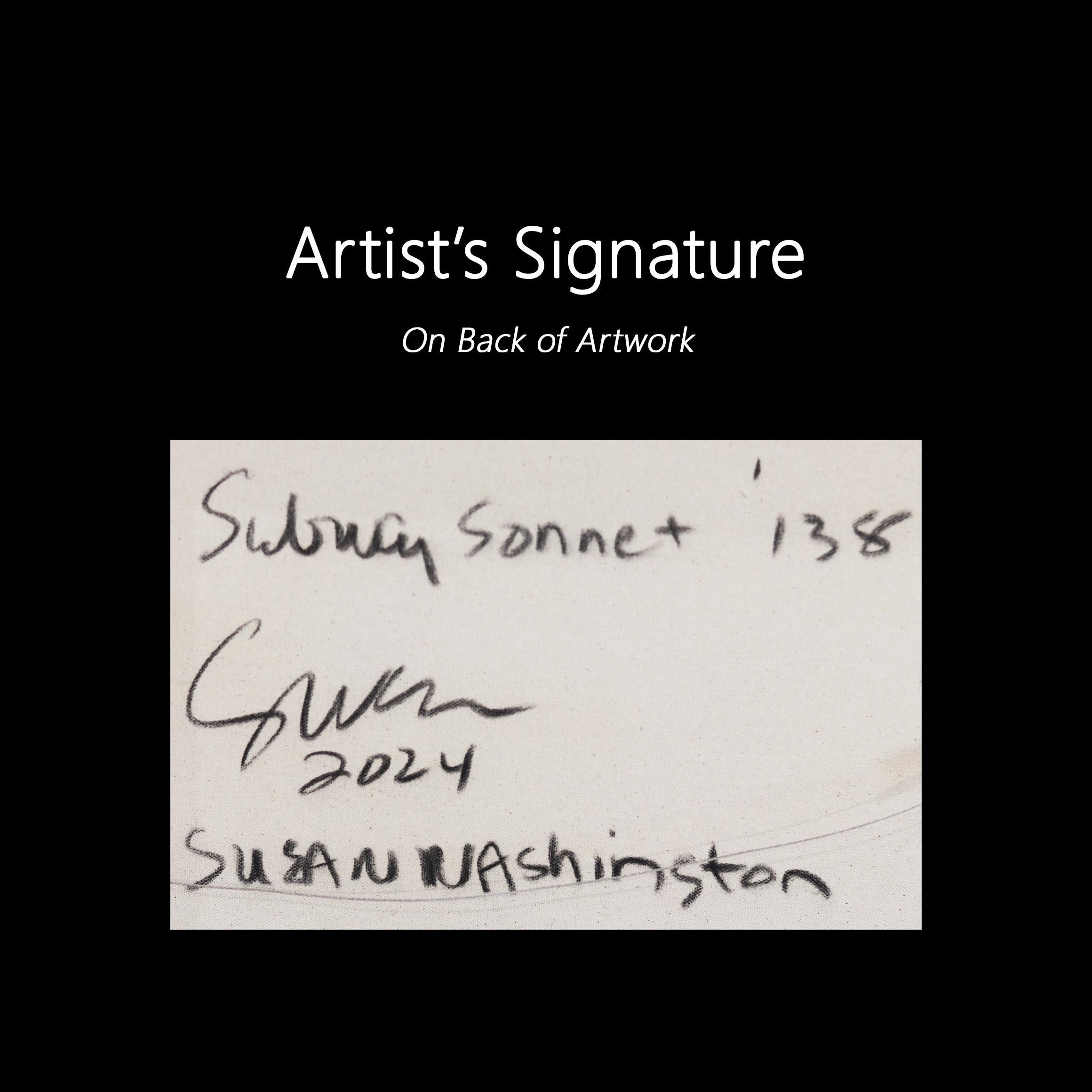 Subway Sonnet #138 - Quadro a tecnica mista di grandi dimensioni con espressionismo astratto in vendita 6