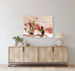 Subway Sonnet #139 - Grande peinture d'expressionnisme abstrait en techniques mixtes