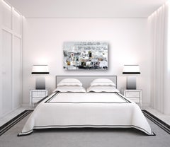 Subway Sonnet #140 - Grande peinture d'expressionnisme abstrait en techniques mixtes