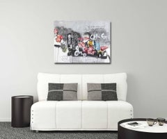 Subway Sonnet n°148 - Urban Mixed Media - Expressionnisme abstrait - Art floral