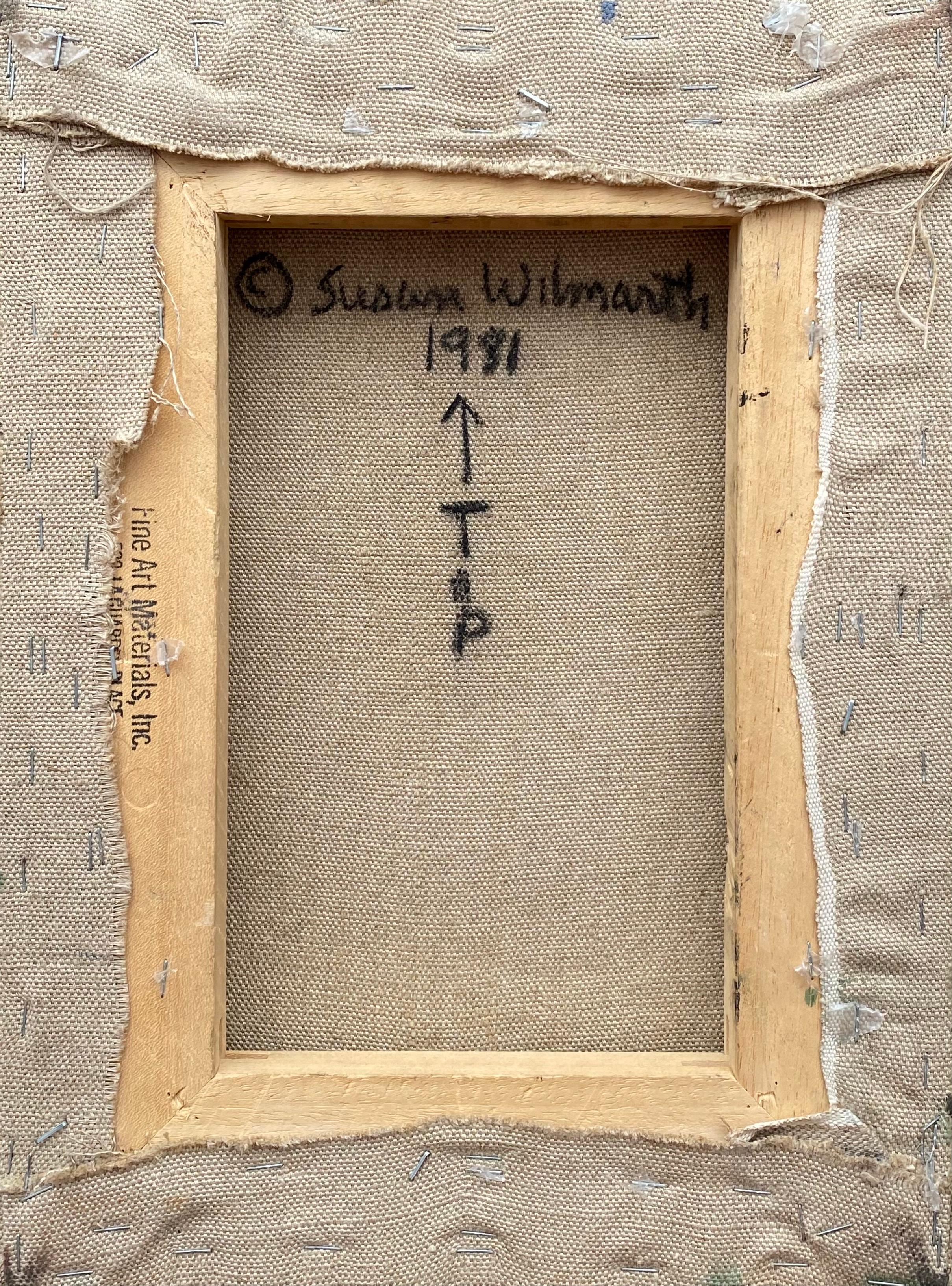 Stark strukturiertes Acryl auf Leinwand von Susan Wilmarth. Verso signiert und datiert 1981. Unbetitelt.  Der Zustand ist ausgezeichnet. Ungerahmt. Provenienz:  Ein Sammler aus Long Island, New York.

Susan Wilmarth wurde 1942 geboren und ist für