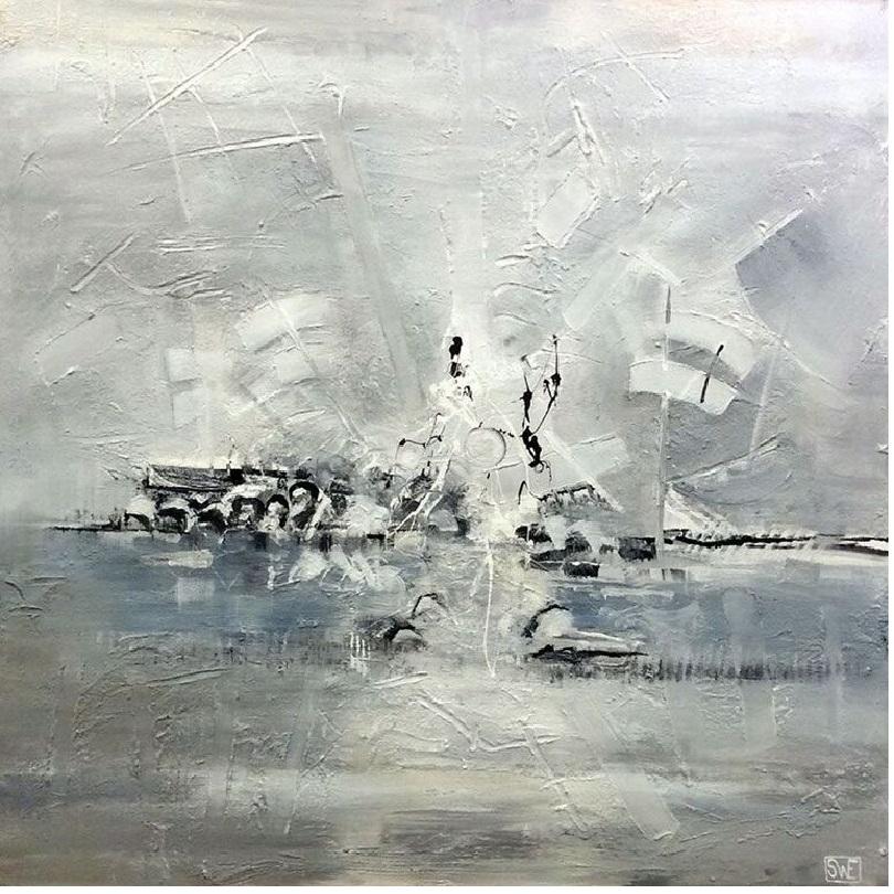 Susan Woldman Abstract Painting - Sails
