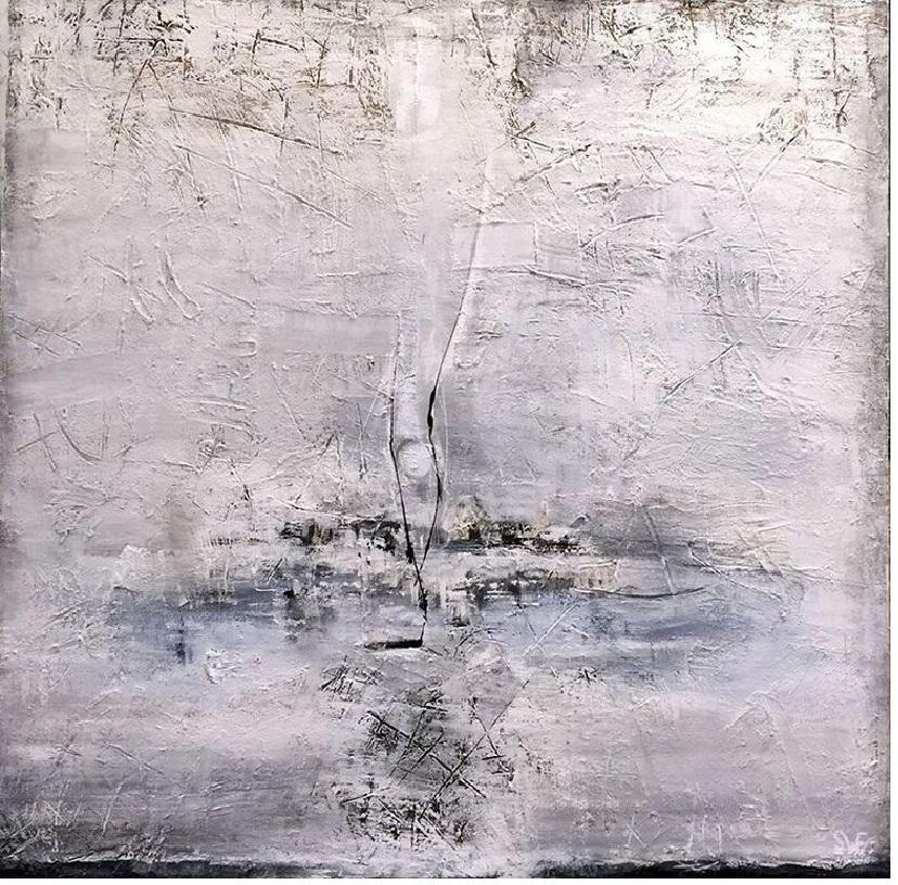 SQUARE UP Series:
"I love working in squares because they naturally evoke a sense of balance. Whatever tension is created in the image itself, a square resolves with its ‘even’ sides. A decade ago if you handed me only two tubes of paint – black and